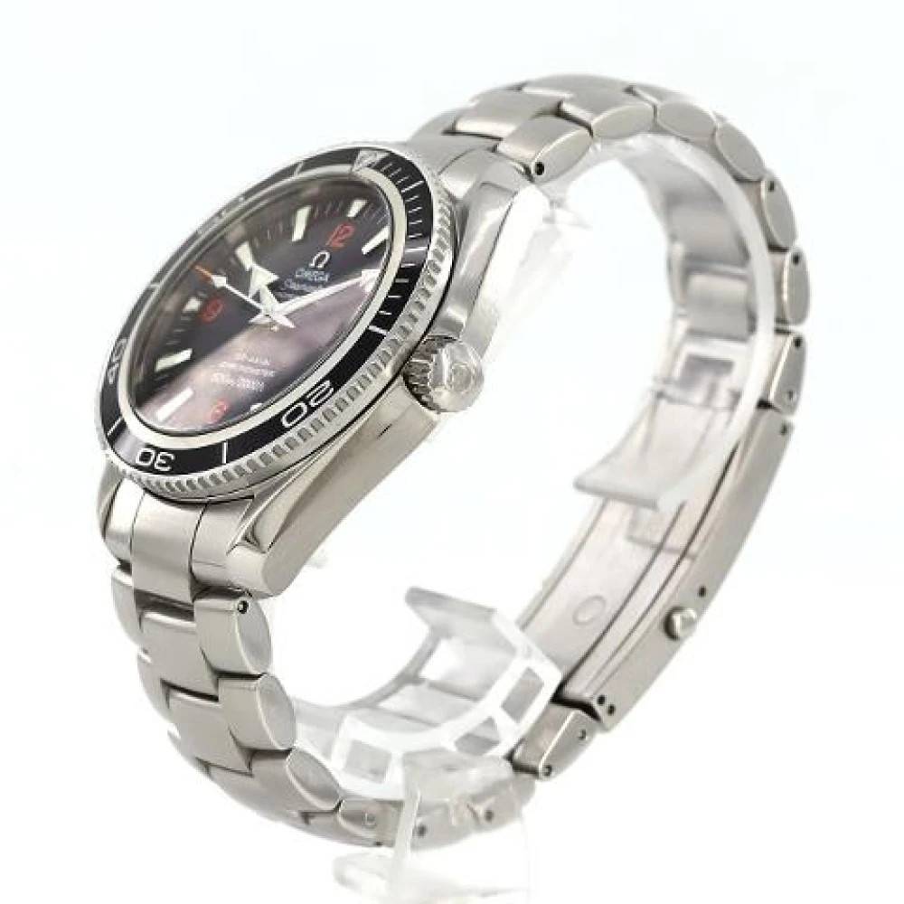 Omega Vintage, Vintage , Herr, ONE Size, Pre-owned Seamaster Planet Ocean Rostfritt Stål Automatisk