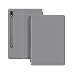 Magnetiskt löstagbart tablettskydd lämpligt for Samsung Galaxy Tab S9 11 tum 2023 SM-X710/ SM-716B med pennhållarfodral(Gray)