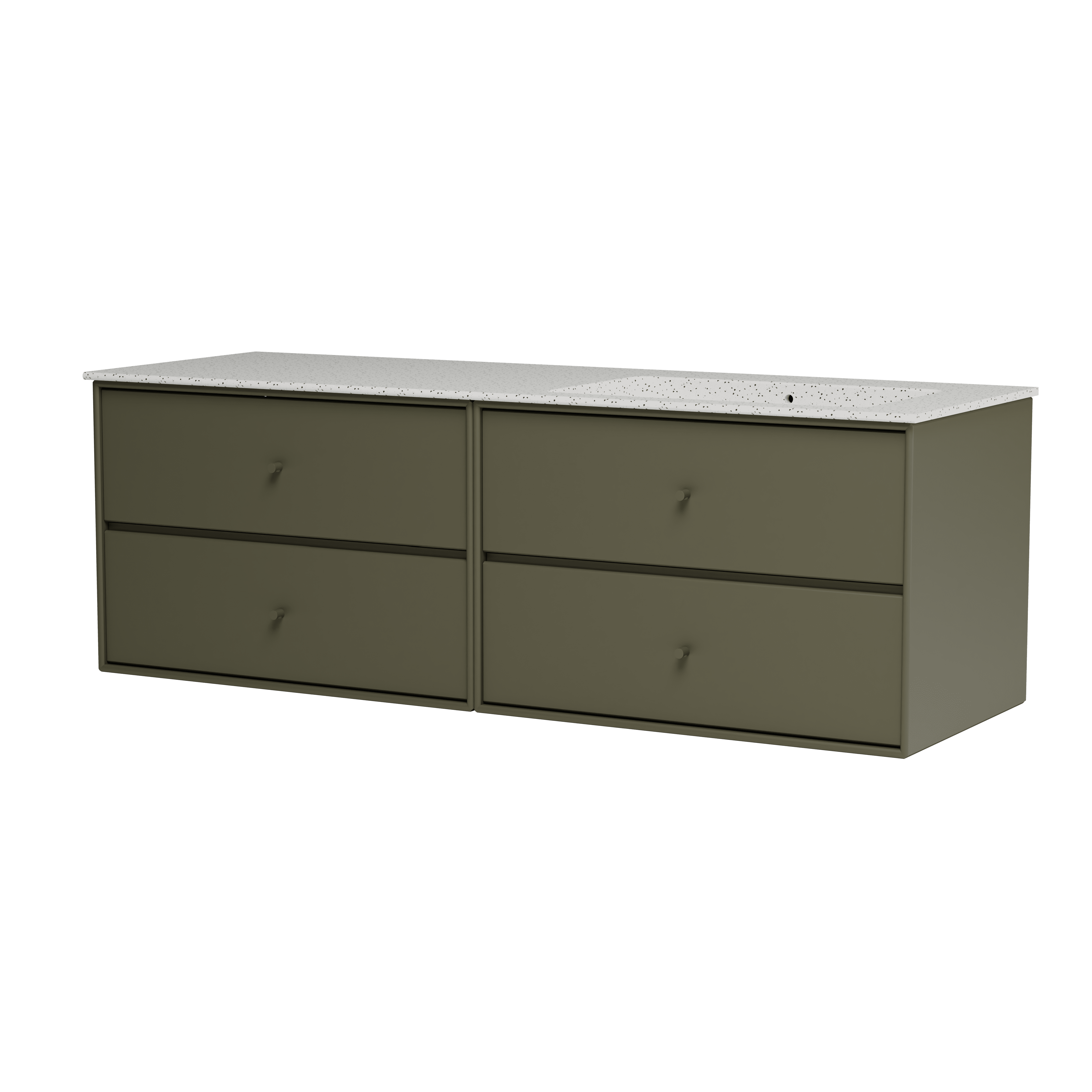 Montana Basin SU2402 – badmodul med vask, 141 cm Oregano - Jacobsen Plus