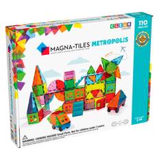 Magna-Tiles Byggemagneter Metropolis, Clear Colors - 110 dele