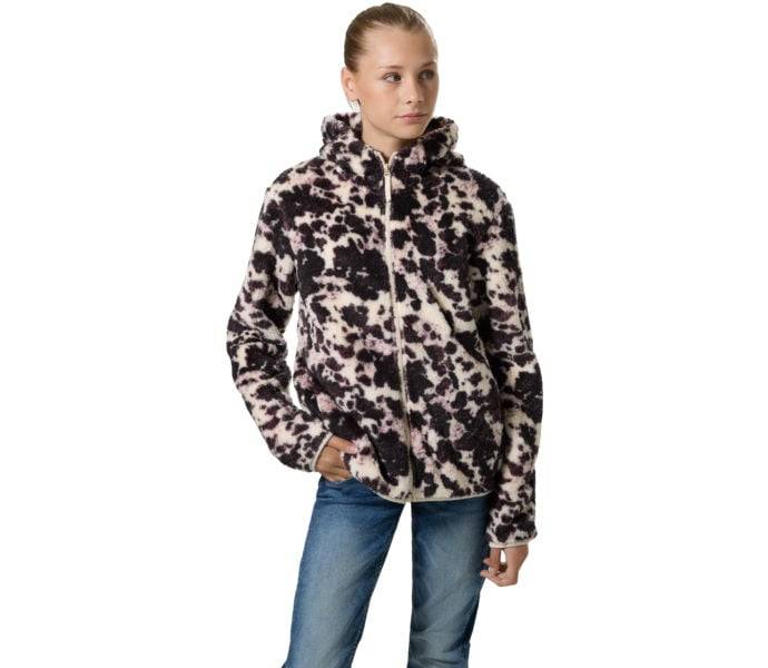 Nora Highloft JR fleecejacka, COW AOP, Barn, 146-152