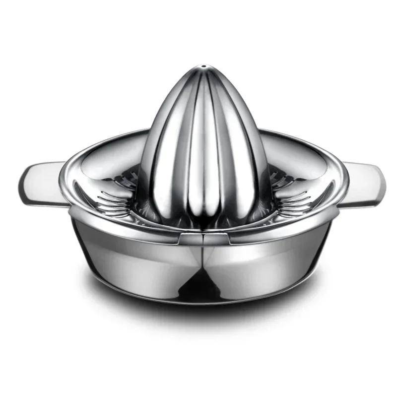 Portabel citronapelsin manuell fruktjuicer 304 rostfritt stål Kökstillbehör Verktyg Citrus rå handpressad juicemaskin