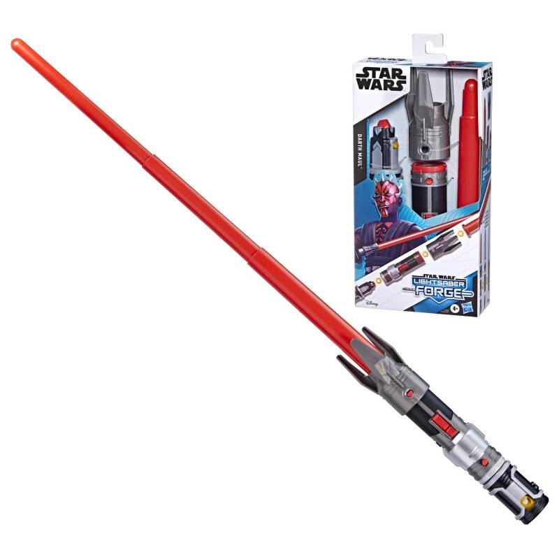 Star Wars Lightsaber Forge Darth Maul Ausziehbares Rotlichtschwert,...