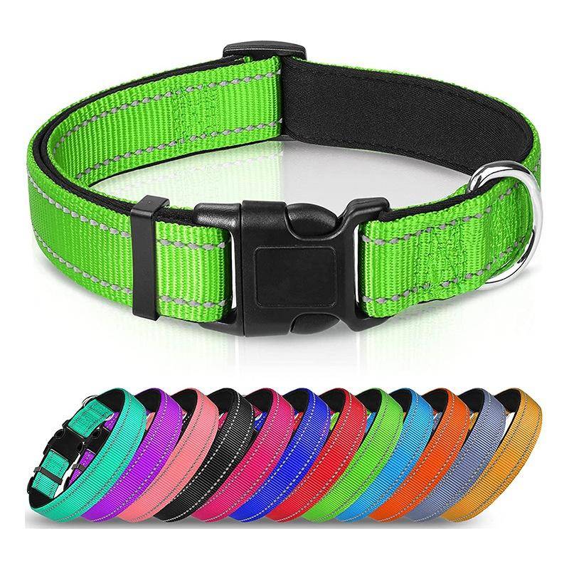 Högreflekterande Lättviktig Hundhalsband Koppelsats Anpassningsbar Snygg OEM-design Lyxig Stil Små/Medelstora Raser Gratis rosa