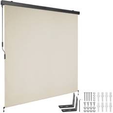 Lodret markise Eloise med 2 vægbeslag - 180 x 250 cm,beige