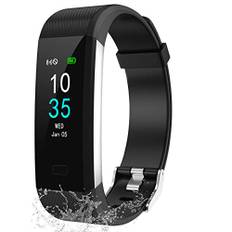 Fitness armband stegräknare, fitness tracker, IP68 vattentät smartwatch fitnessklocka sportklocka aktivitetsarmband