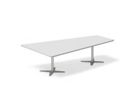 (ComputerSalg) Konferencebord DNA trapezformet 5000x2365mm lys grå, sort understel