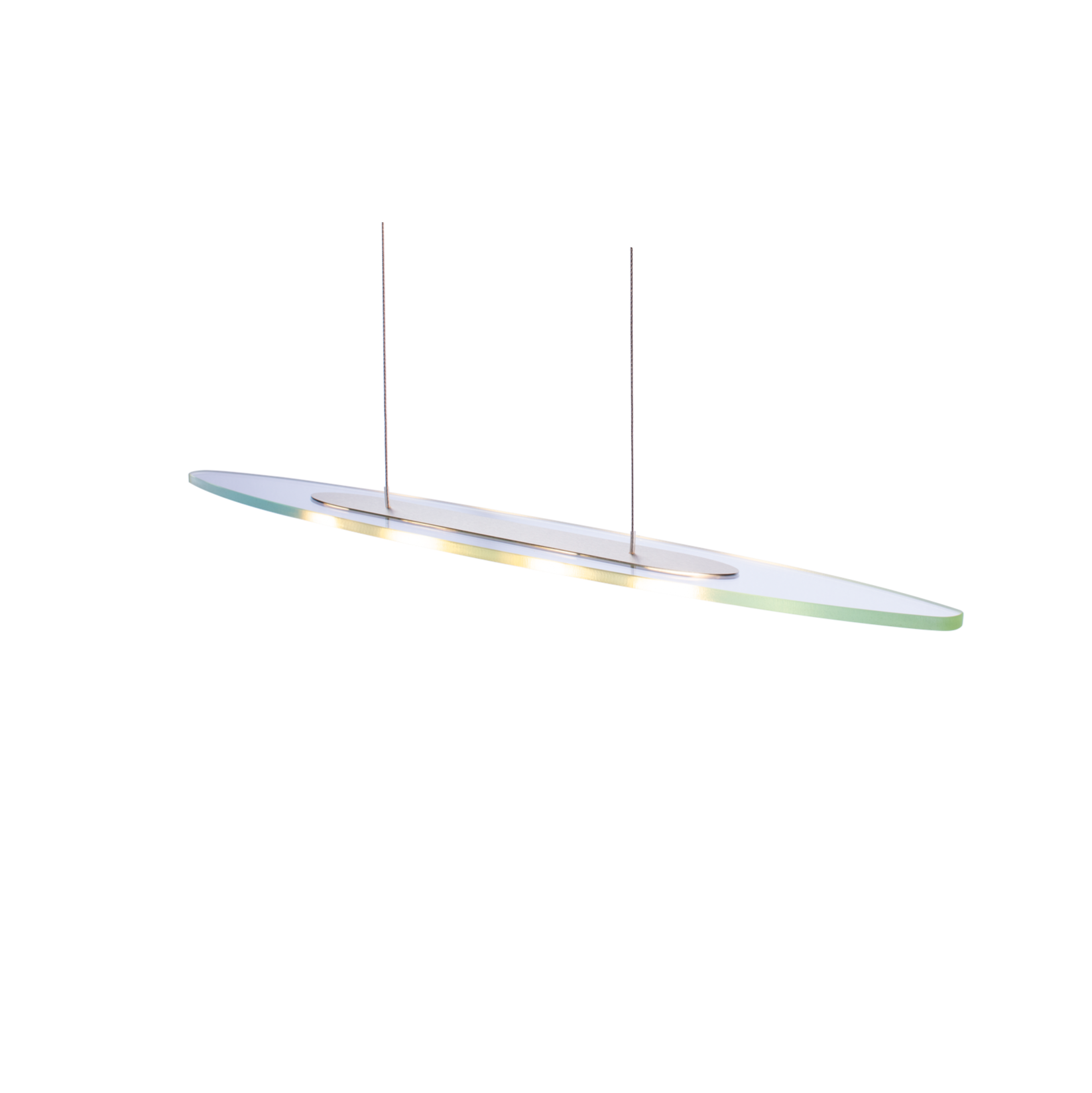 Queen Mary pendel Gio Gestaltung - 85 cm / Klart glas / Fast højde (leveres med 2 meter kabler)