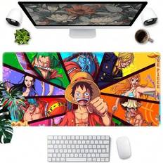 1 st populär anime One Piece anime karaktär musmatta spel skrivbordstillbehör musmatta kontorsdator musmatta laptop tangentbord skrivbordsunderlägg pe - Multifärgad (30*60cm,40*90 cm,30*80 cm,21*26 cm)