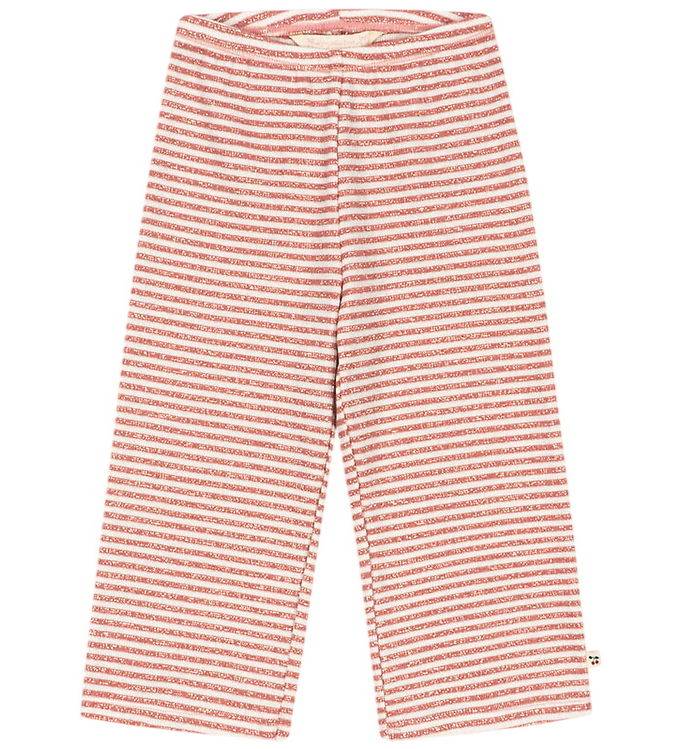 Konges Sløjd Byxor - Roli Stripe Utsvängd - Rose Cream Stripe - Konges Sløjd - 3 år (98) - Byxor - Bomull