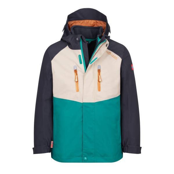 Trollkids Kid's Bryggen 3in1 Jacket Dubbeljacka Barn Storlek 140 Färg färgglad