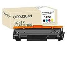 OGOUGUAN W1420A Reservtoner för HP 142A W1420A Toner för HP Laserjet m110we MFP m140we m110w MFP m140w m139we (1 svart, chipfri)