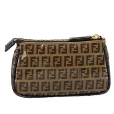 Fendi Vintage Pouch Stl. - Necessär Från Magasin - Brown (W 17cm x H 11cm x D 5cm)