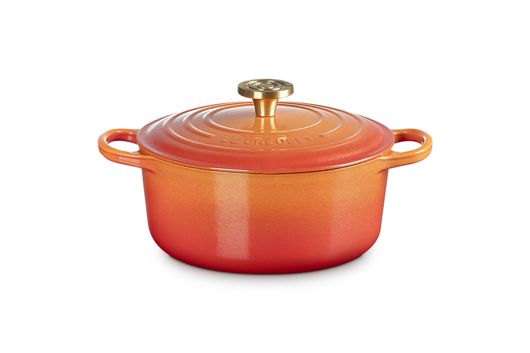 Flamme Dorée rund gryta gjutjärn