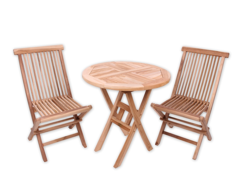 Køln Cafesæt - Ø 70 cm - Classic Teak