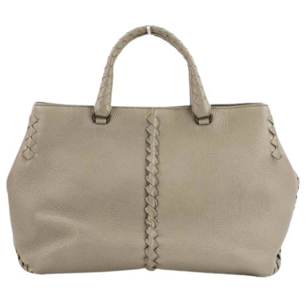 Bottega Veneta Vintage Pre-owned Intrecciato 2way Handbag - Vintage - Dame - Grå - ONE SIZE - Uld