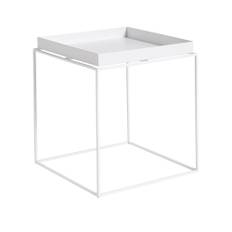 HAY - Tray Table - Medium - White - Bakkeborde - Sort - Metal