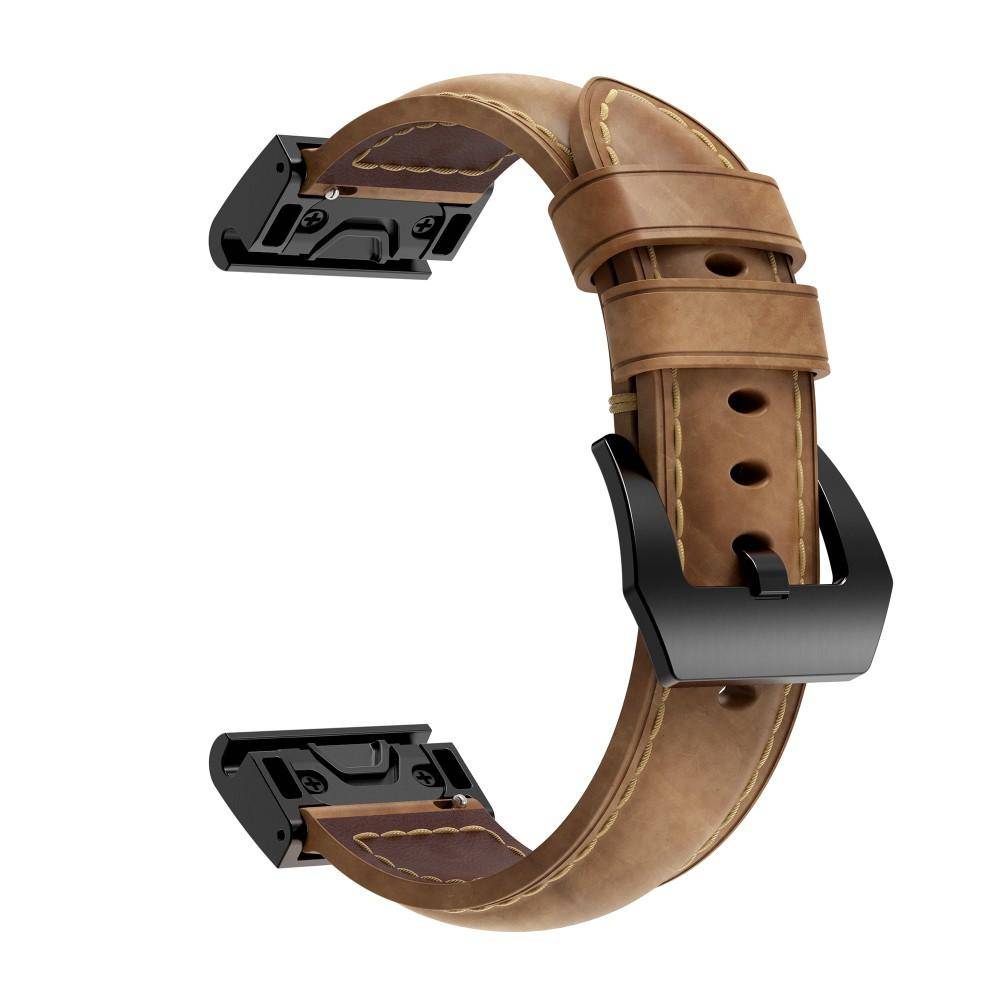 Läderarmband Garmin Fenix 5X/Fenix 5X Plus Brun