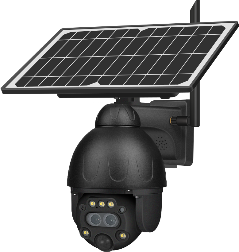 SECTEC 4G GSM Metal 12X Zoom Solar Panel Battery Preset Cruise Outdoor Wifi 4G Camera IP PTZ 4G Solar Camera