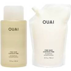 OUAI Fine Shampoo and Refill Bundle