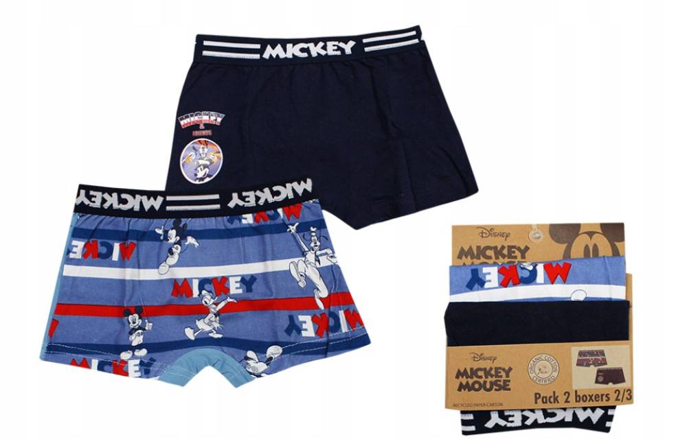 Disney Mickey barnboxers 2-pack 6/8 år