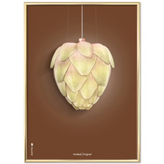 Plakat med Artiskok - Brun Klassisk (50x70)