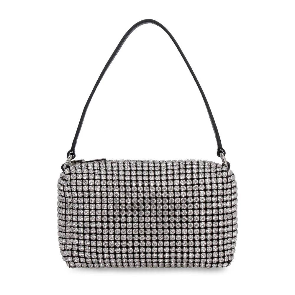 Alexander Wang Rhinestone Skuldertaske - Tasker - Dame - Hvid - ONE SIZE - Uld