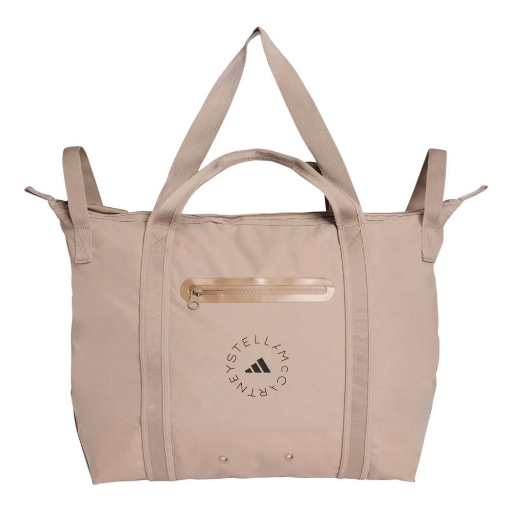 Adidas by Stella McCartney Logo Tote Bag - Træning - Dame - Beige - ONE SIZE - Uld