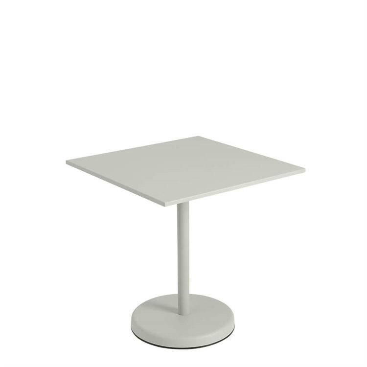 Muuto Linear Steel Cafe Havebord Grey 70x70 cm