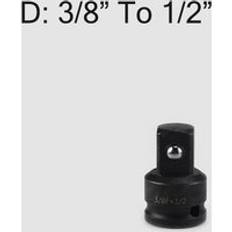 Pneumatisk sockel spärromvandlare adapter reducerare 1/2 to 3/8 3/8 to 1/4 3/4 to 3/8 3/8 to 1/2 bilverkstäder för cykelgarage
