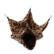 Small Pet Cage Hammock Double Layer Sugar Glider Hammock Bed for Chinchilla Parrot Guinea Pig S Size