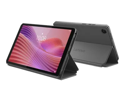 Lenovo Tab One 8.7 4GB 64GB + Folio MediaTek Helio G85-processor 2,00 GHz , Android 14 eller senare, 64 GB eMMC 5.1