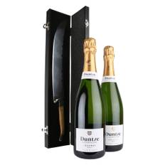 Duntze Champagne Brut 2 flasker + Sabel