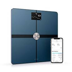 Withings Body+ – WLAN smart våg med kroppssammansättningsfunktion, mätning av kroppsfett, BMI, muskelmassa, vatteninnehåll, digitala kroppsfettvåg, app-sync via Bluetooth eller WLAN (Renoverad)