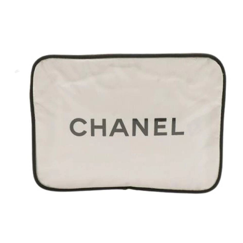 Chanel Vintage Pre-owned Plastic Cosmetic Pouch - Vintage - Dame - Hvid - ONE SIZE -