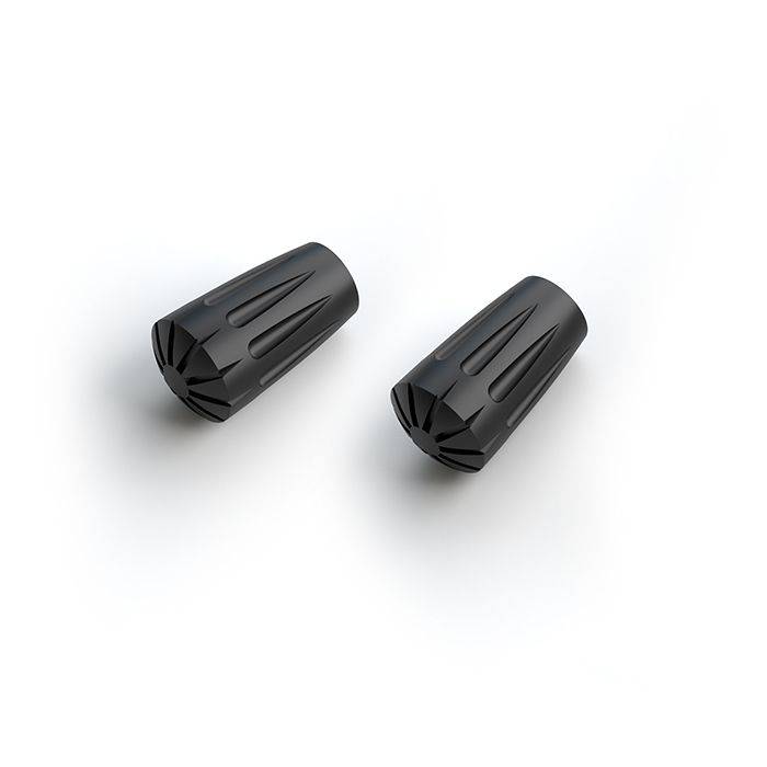 Silva Trekking & Running Poles Rubber Paws: Black