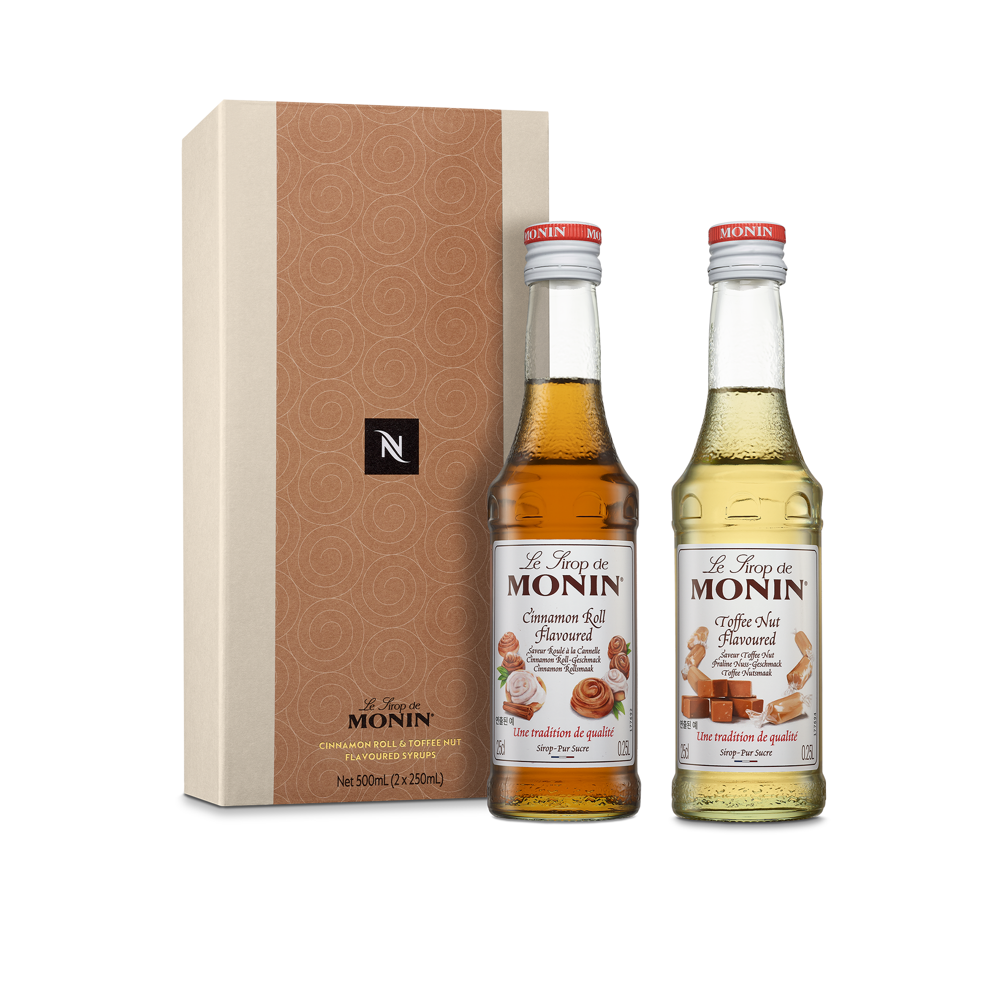 Nespresso - Monin Sirupssæt Cinnamon Roll & Toffee Nut