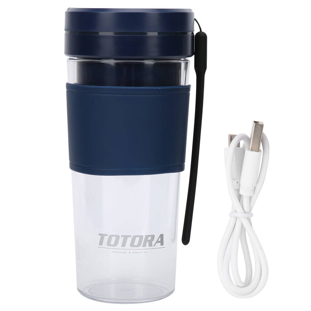 Kompakt og bærbar blender, USB-genopladelig, personlig mixer, vandtæt, nem at rengøre, fødevaregodkendt materiale, kraftfuld motor, design med 6