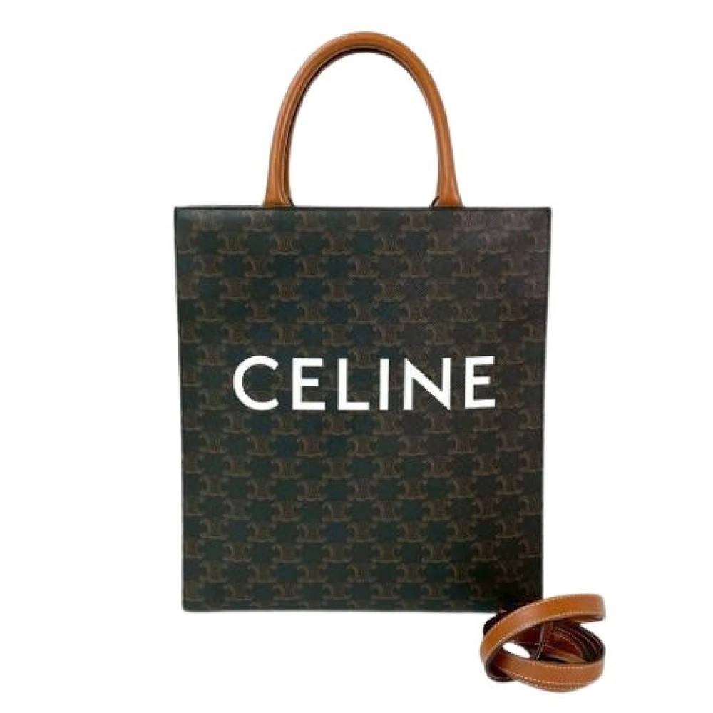 Celine Vintage Pre-owned Plast celine-tasker - Vintage - Dame - Brun - ONE SIZE -