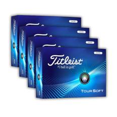 Titleist Tour Soft - 4 Pack - White