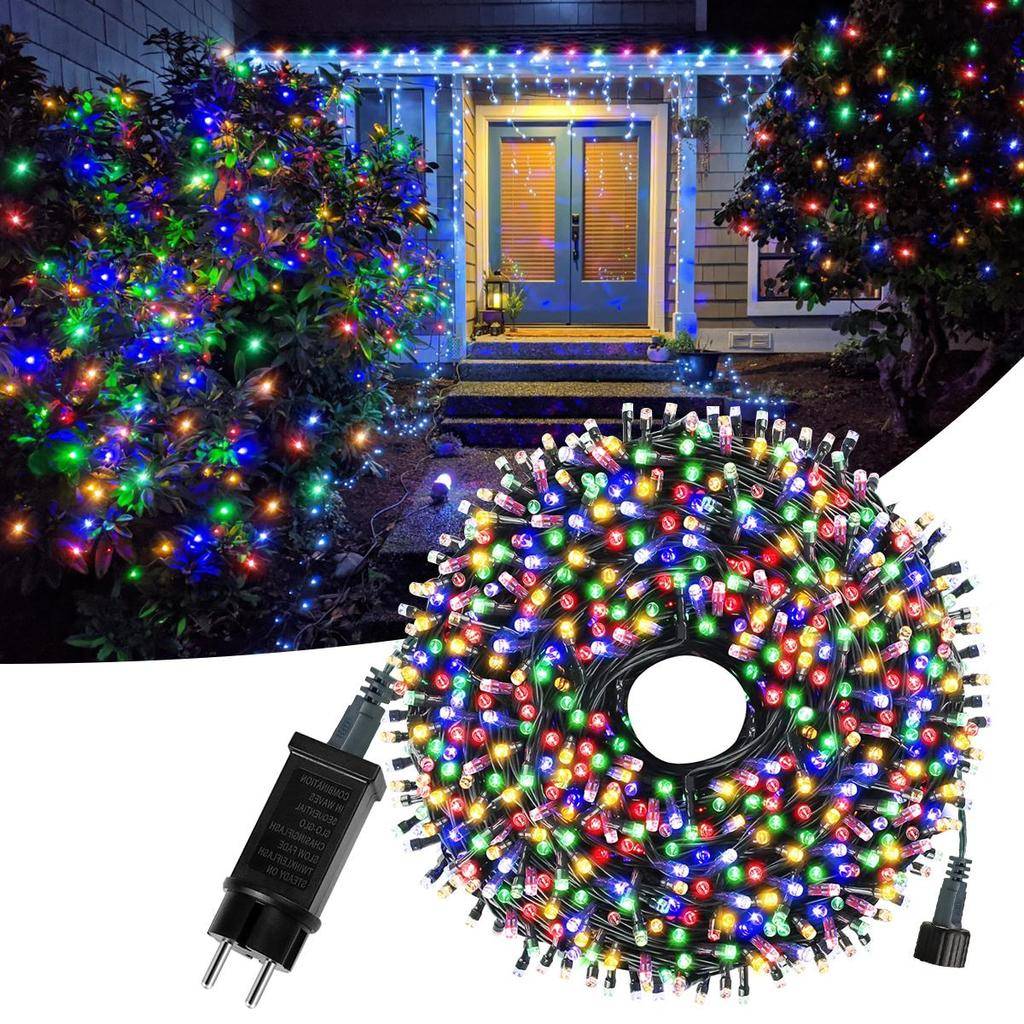 Julbelysning 10M 20M 30M 50M 100M Dekorativ LED-snöre Fairy Light Utomhusgirlandlampa För Bröllop Semester Trädgårdsbelysning 220V 110V