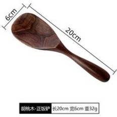 Japan syle svart valnöt ris skopa hemmabruk non-stick ris sked eco ingen färg naturligt trä köksredskap ris spade - A