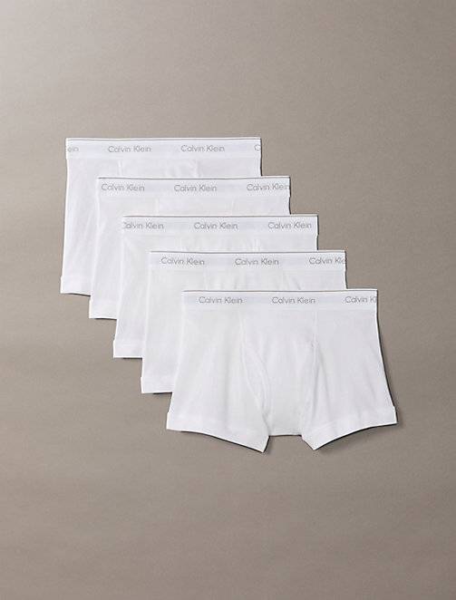 5 Pack Trunks - Cotton Classics - White - L