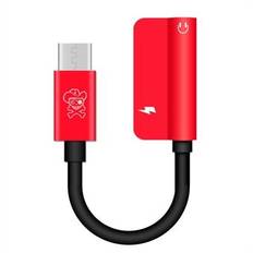 HAT PRINCE HC-13 USB Type-C to 3.5mm Jack Aux Audio + Type-C Female Charging Cable Adapter