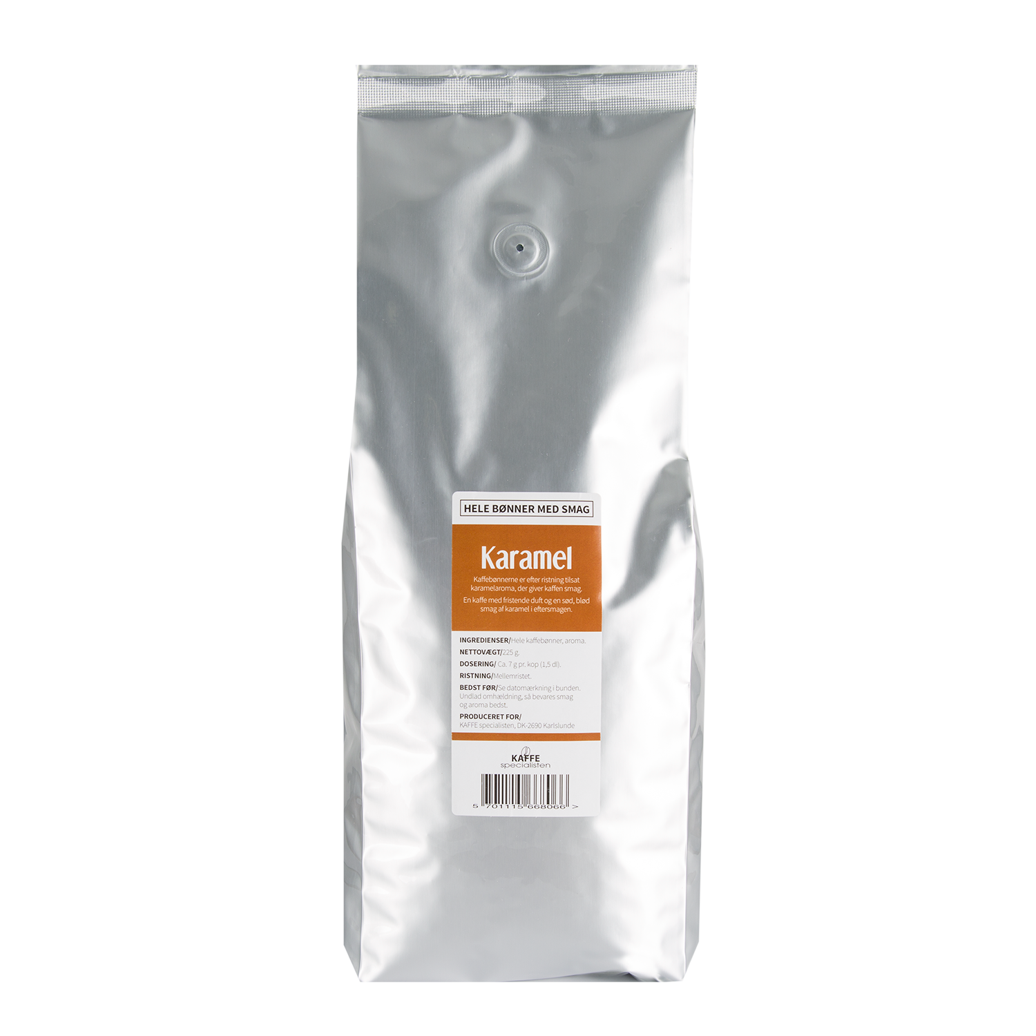 Te og kaffespecialisten, Karamel Malet til espressokaffe 250 g..