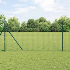 vidaXL Hegnspæl 52 pcs Grøn 3.2 x 3.2 x 190 cm Stål