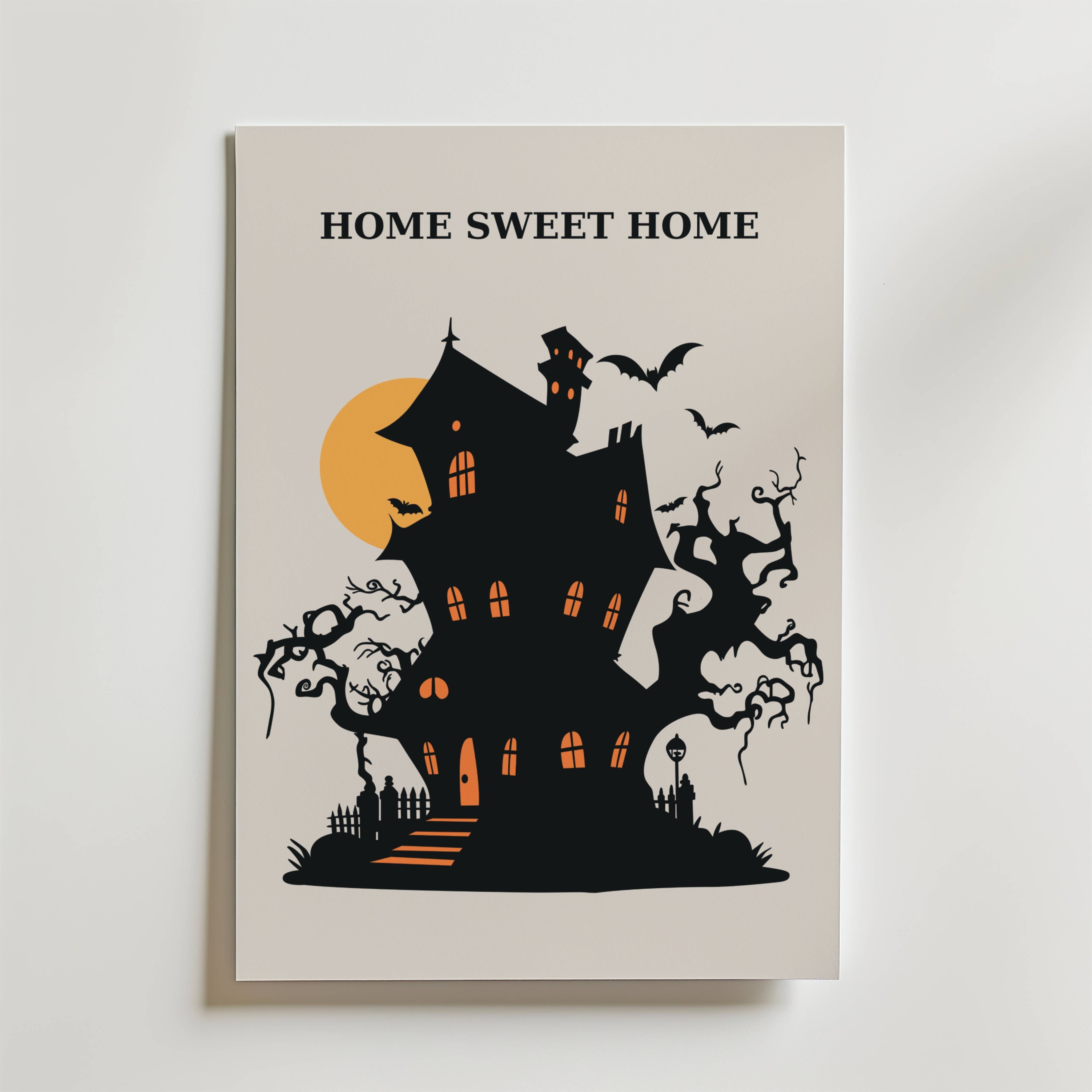 Haunted Haven Poster - Premium Canvas 30x40 cm