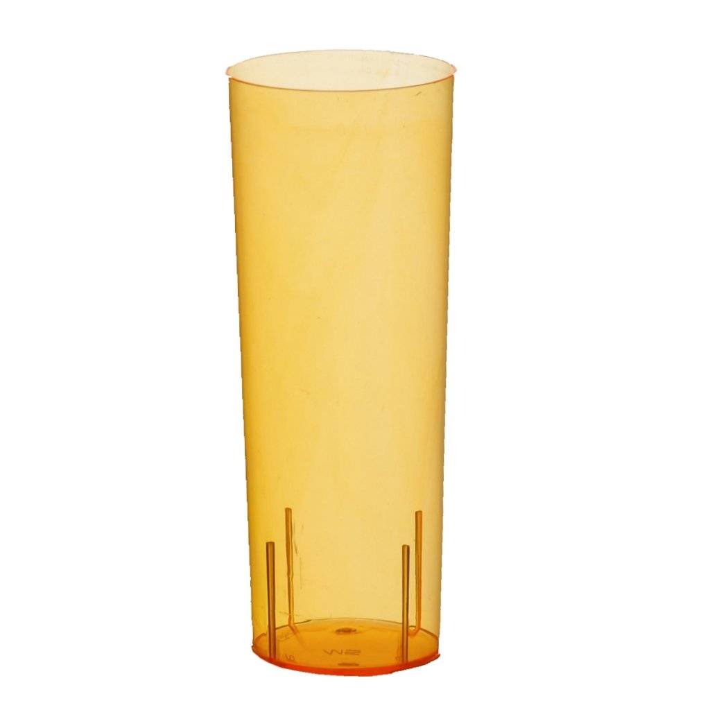 Longdrinkglas i plast orange, 10-pack