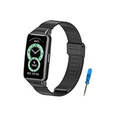 SenMore armband för Huawei Band 6/Honor Band 6, rostfritt stål metallband Huawei Band 6/Honor Band 6 ersättningsarmband