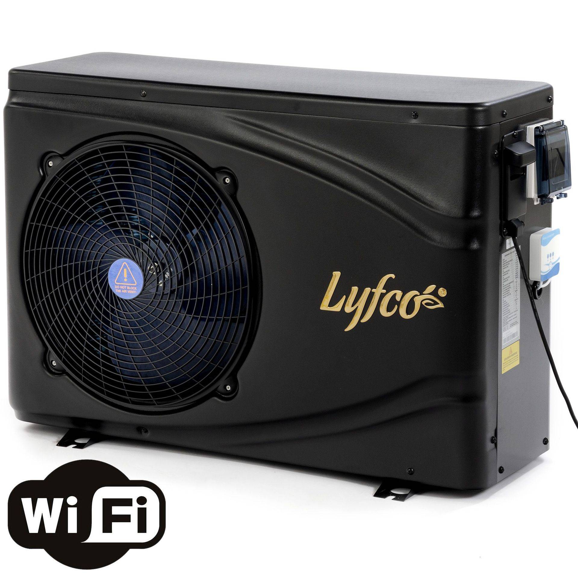 Poolvärmepump 7,5kW Pro Inverter | WiFi - Övriga pooltillbehör Svart